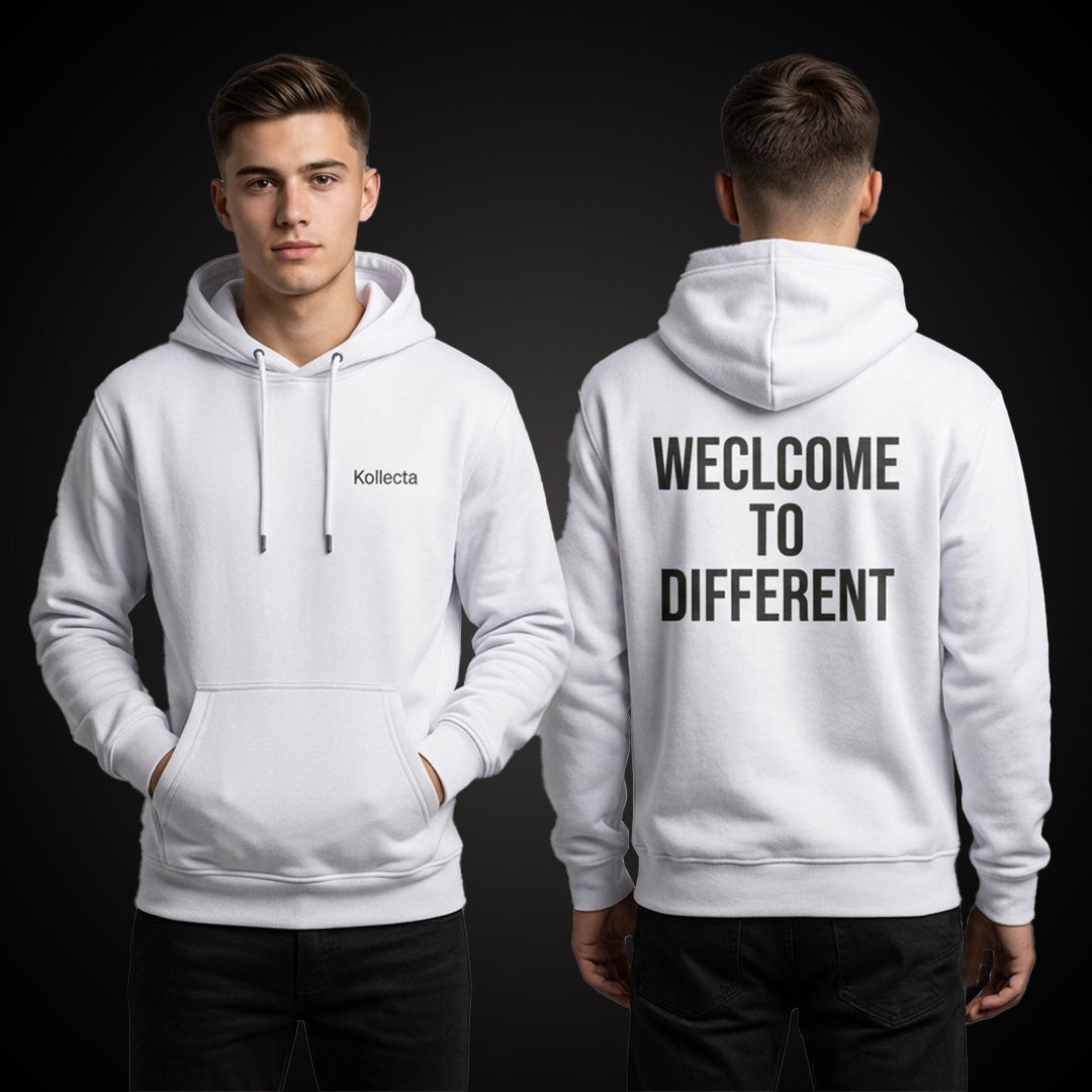 The Welcome To Different Hoodie - White