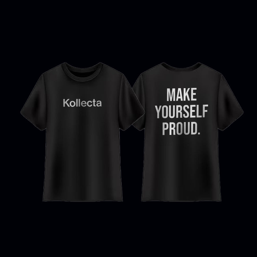 Make Yourself Proud Tee, Black ( Back Print )