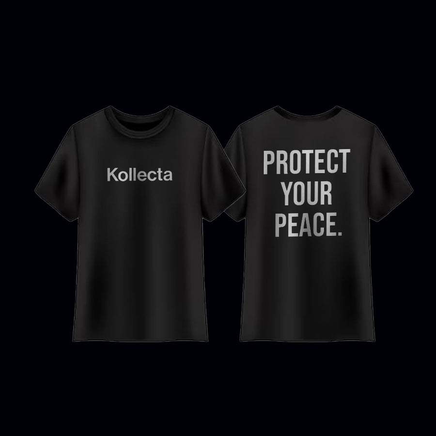 Protect Your Peace Tee, Black ( Back Print )
