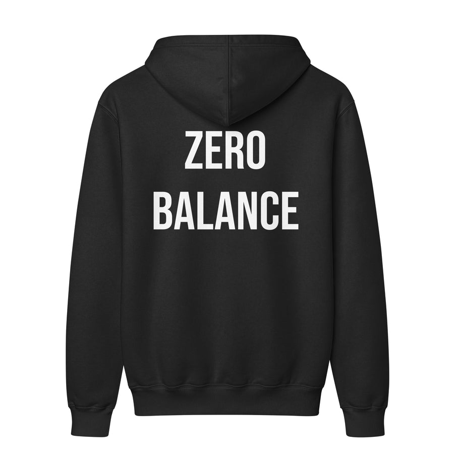 The Zero Balance Hoodie, Black.