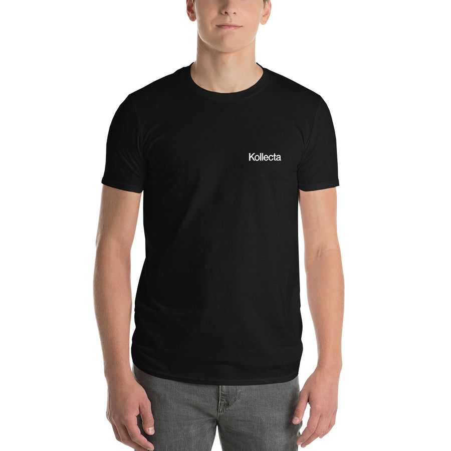 Recover More. Risk Nothing. Tee, Black (Back Print)