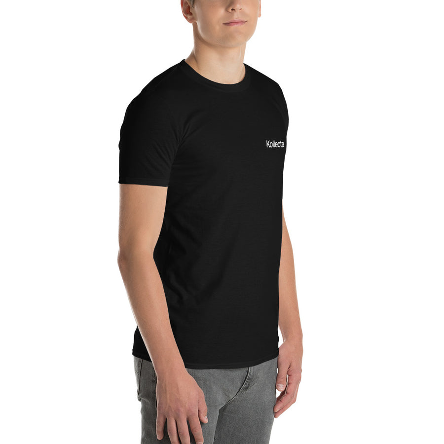Recover More. Risk Nothing. Tee, Black (Back Print)